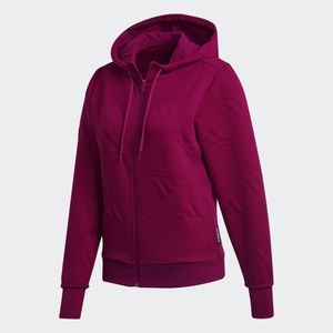 Adidas aeroready Jacquard full-zip logo hoodie